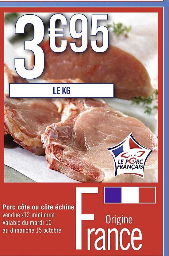 Porc Côte Ou Côte échine