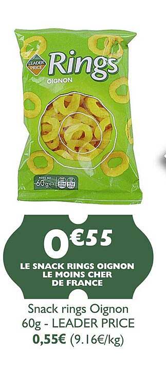 Snack Rings Oignon Leader Price