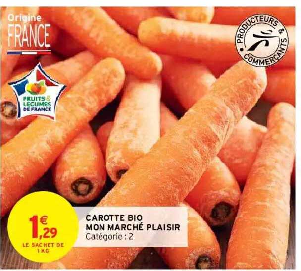 carotte bio mon marché plaisir
