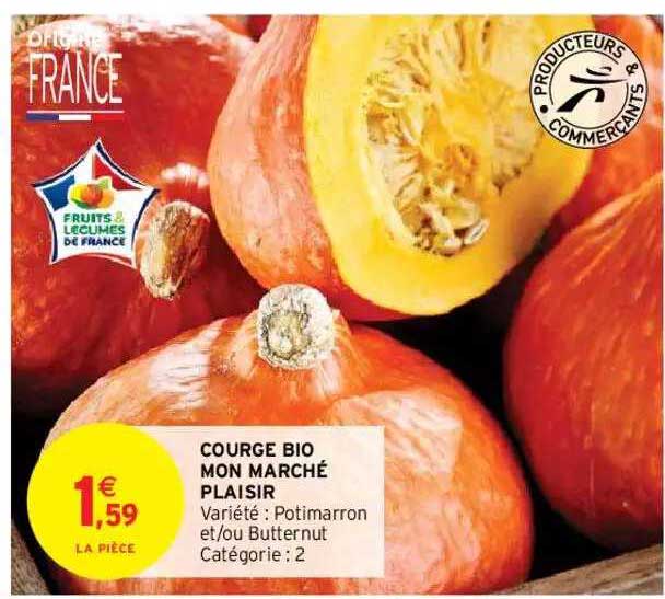 courge bio mon marché plaisir