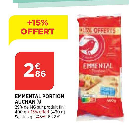 Emmental Portion Auchan