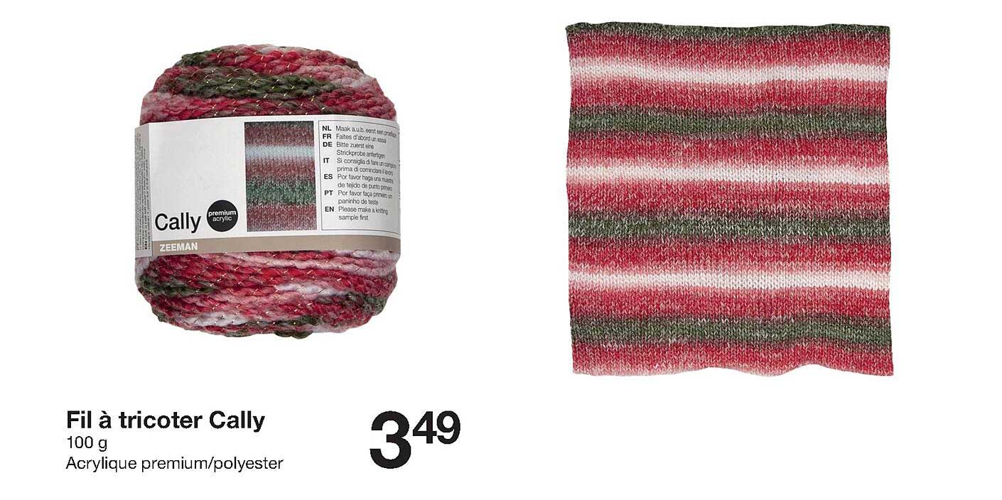 fil à tricoter cally