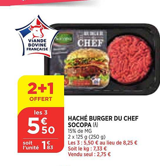 Haché Burger Du Chef Socopa
