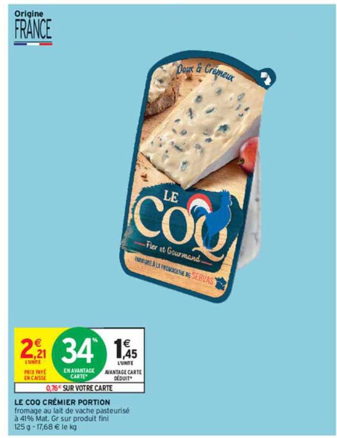 Le Coq Crémier Portion