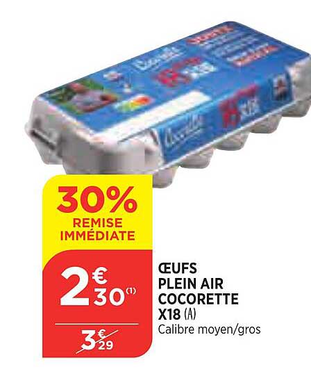 oeufs plein air cocorette x18