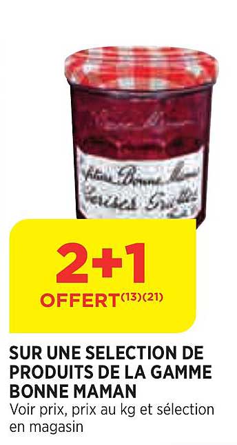 produits de la gamme bonne maman