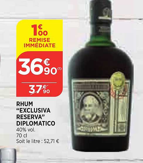 rhum "exclusiva reserva" diplimatico