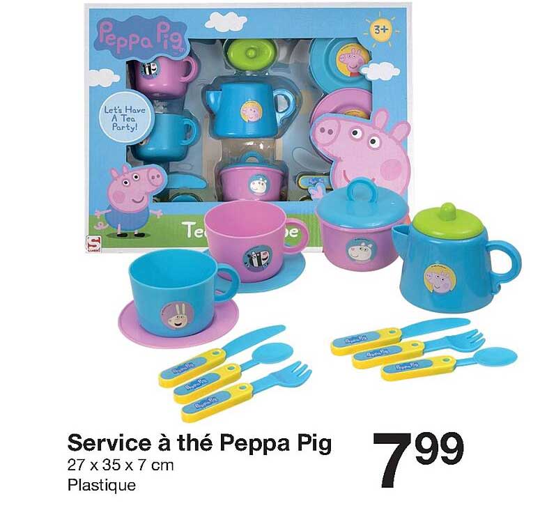 service à thé peppa pig