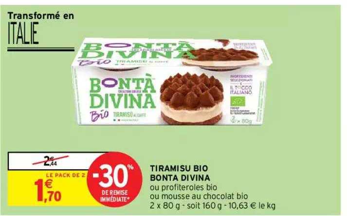 tiramisu bio bonta divina