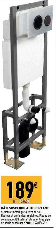 bâti suspendu autoportant