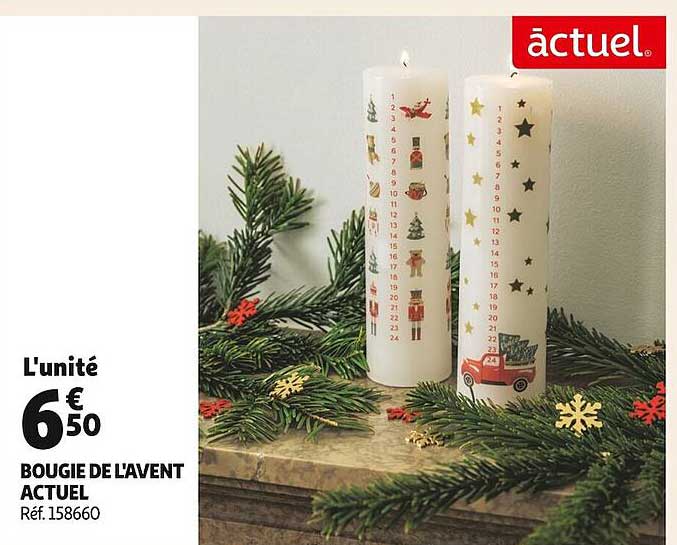 bougie de l'avent actuel