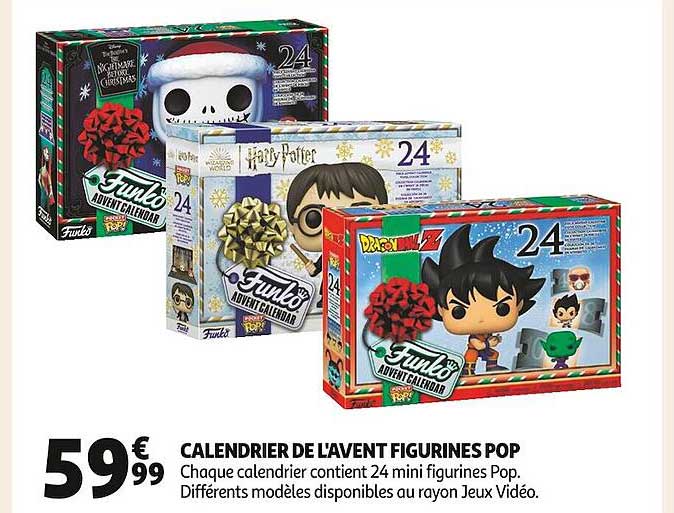calendrier de l'avent figurines pop