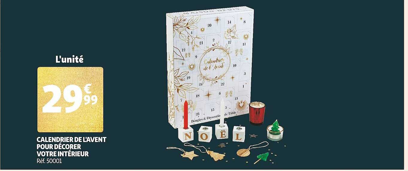 calendrier de l'avent pour décorer votre intérieur