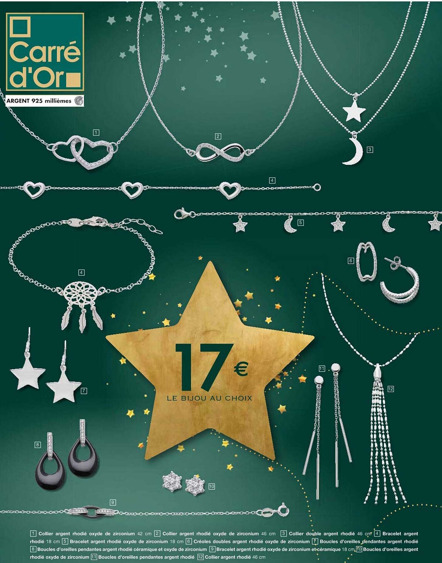 collier argent rhodié oxyde de zirconium, collier double argent rhodié, bracelet argent rhodié, bracelet argent rhodié oxyde de zirconium, créoles doubles argent rhodié oxyde de zirconium