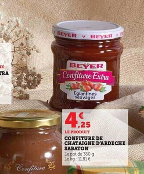 confiture de châtaigne d'ardèche sabaton