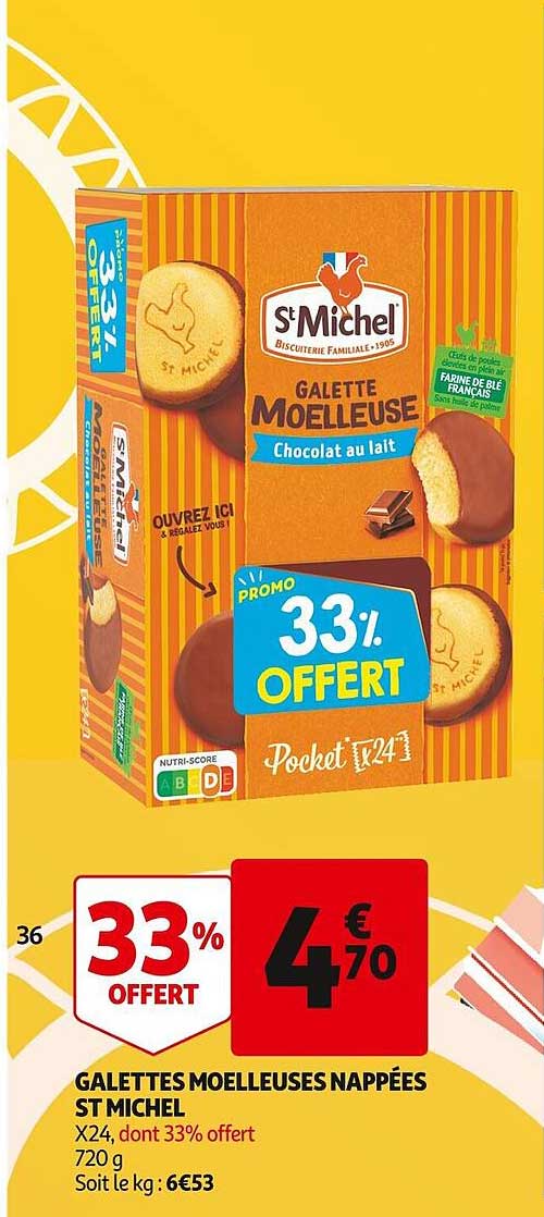 galettes moelleuses nappées st michel