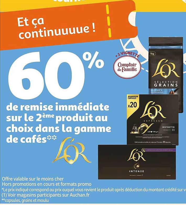 La Gamme De Cafés L'or