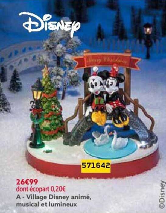 village disney animé, musical et lumineux