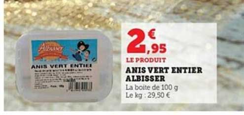 Anis Vert Entier Albisser