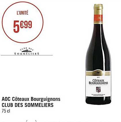 aoc côteaux bourguignons club des sommeliers