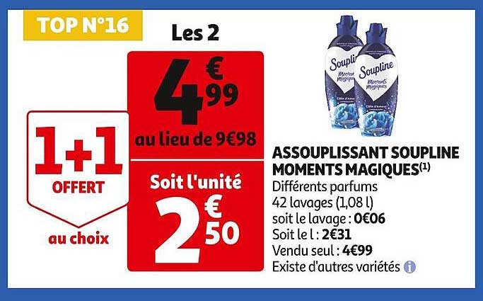 assouplissant soupline moments magiques