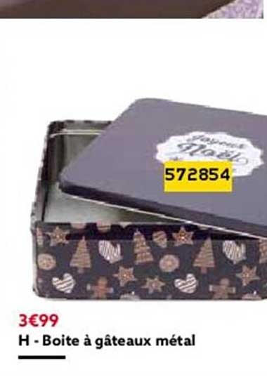 Boîte à Gâteaux Métal