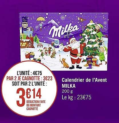 Calendrier De L'avent Milka