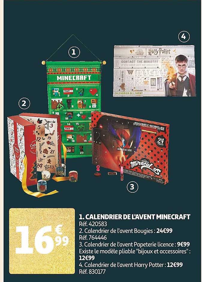 calendrier de l'avent minecraft