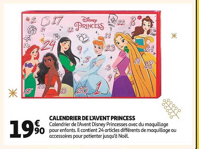 calendrier de l'avent princess