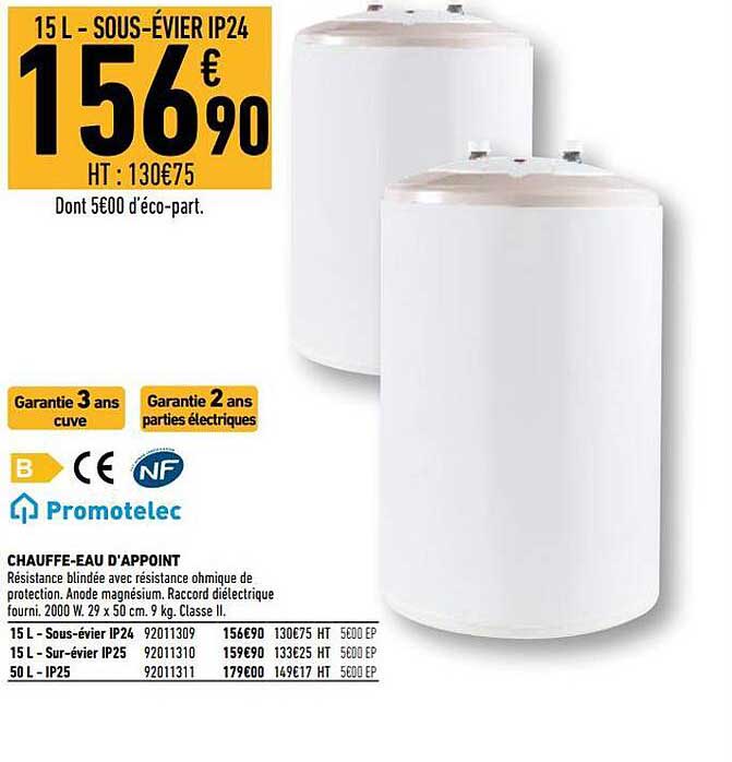 chauffe-eau d'appoint