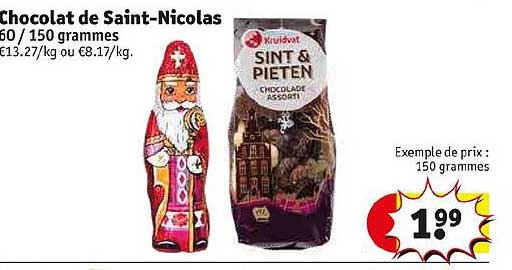 chocolat de saint-nicolas