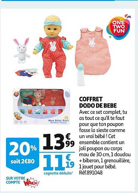 coffret dodo de bébé one two fun