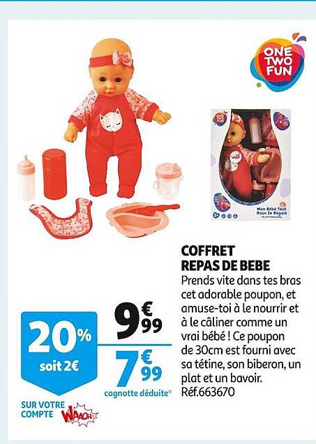 coffret repas de bébé one two fun
