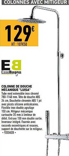 colonne de douche mécanique "luisa" essebagno