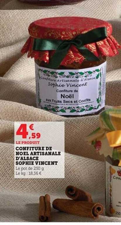 confiture de noël artisanale d'alsace sophie vincent