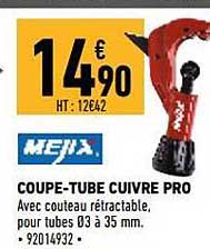 coupe-tube cuivre pro mejix