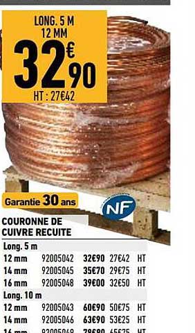 couronne de cuivre recuite