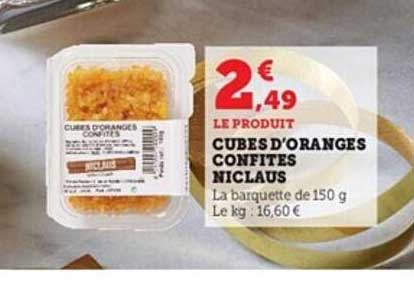 cubes d'oranges confites niclaus