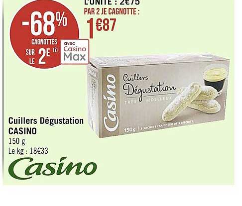 cuillers dégustation casino