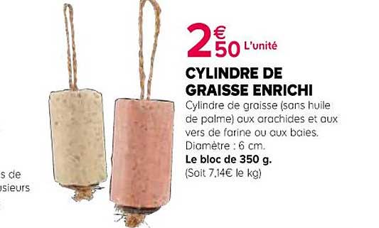 cylindre de graisse enrichi