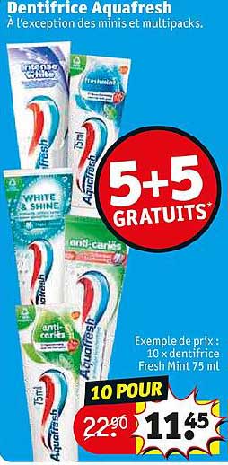Dentifrice Aquafresh