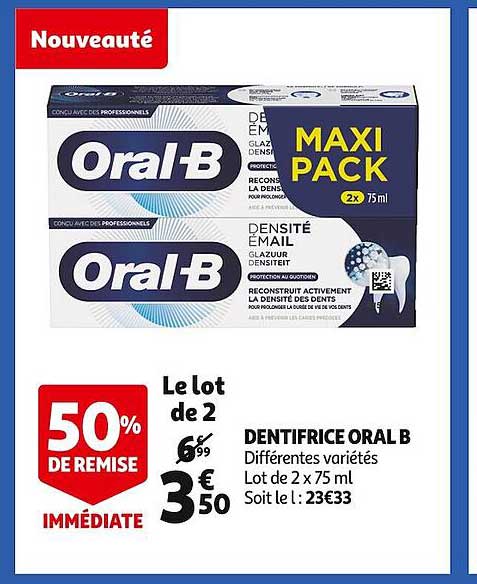 dentifrice oral b