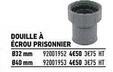 douille à écrou prisonnier