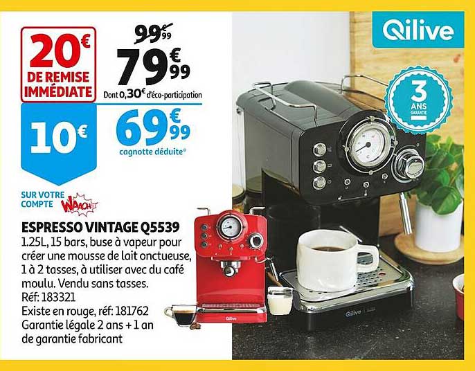 Espresso Vintage Q5539 Qilive