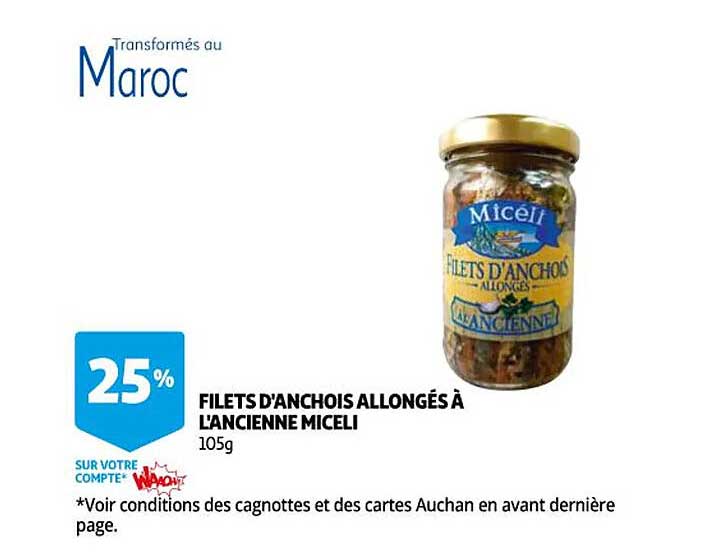 filets d'anchois allongés à l'ancienne miceli