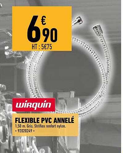 flexible pvc annelé wirquin