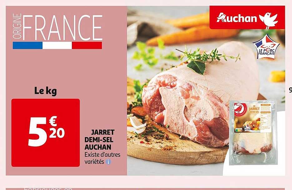 jarret demi-sel auchan