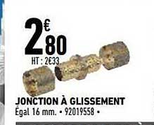 jonction à glissement