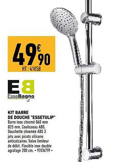 kit barre de douche "essetulip" essebagno