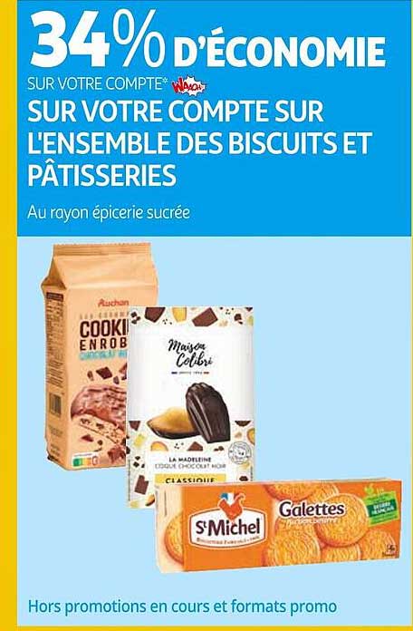 l'ensemble des biscuits et pâtisseries